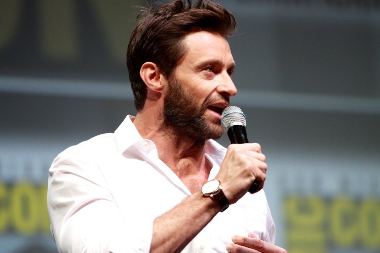 Hugh Jackma, one of the stars in the movie. Here: Hugh Jackman speaking at the 2013 San Diego Comic Con International, for "The Wolverine", at the San Diego Convention Center in San Diego, California. LicenseSome rights reserved by Gage Skidmore